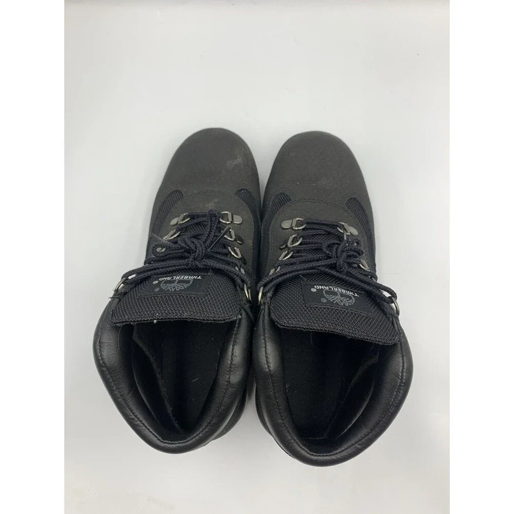Timberland Helcor 3830 Mid High Ankle Lace Up Black Boots Youth Boys US Size 6
